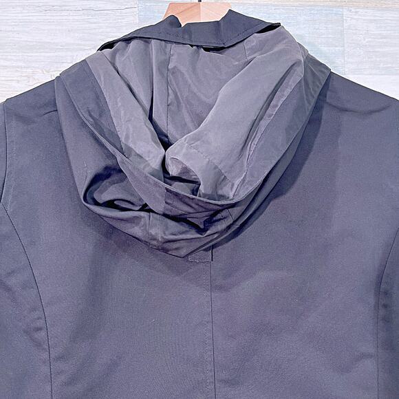 AMERICAN AIRLINES Midi Winter Coat Detachable Liner Black Thinsulate Womens 4 4R - Picture 5 of 9